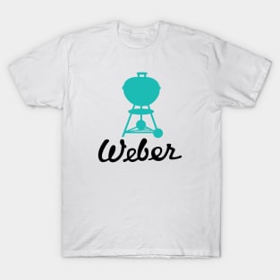 Grill Giants Weber Classic Vintage Light Green/Blue Kettle T-Shirt